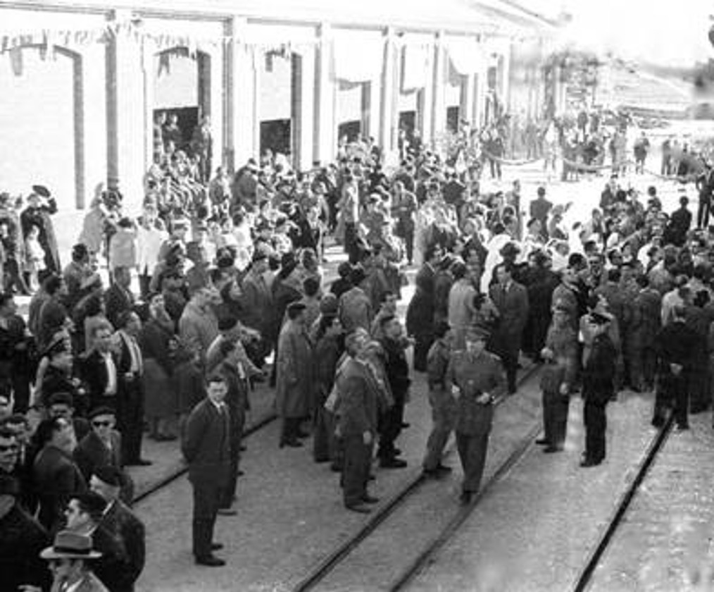 Llegada a Castellón, noviembre de 1956. Imagen: Maribel Barros.