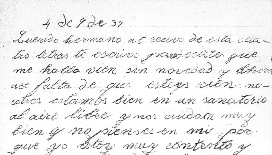 Isidro San Baudelio: historia en una carta
