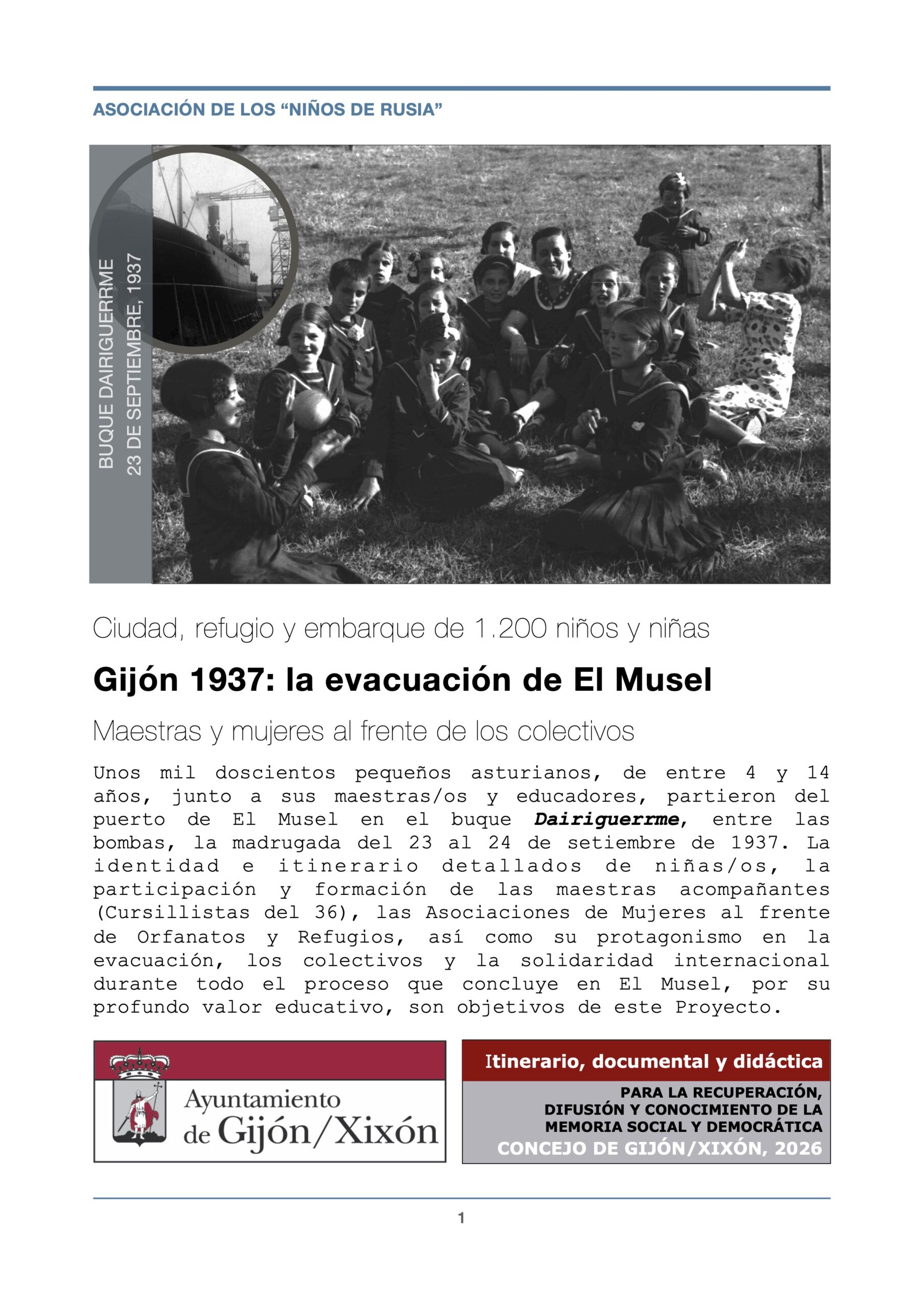 Gijón 1937, portada